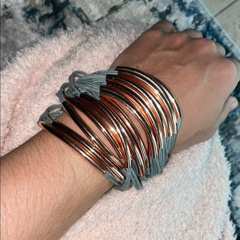 Gillian Julius Sand Rise Gold Multi Tube Bracelet